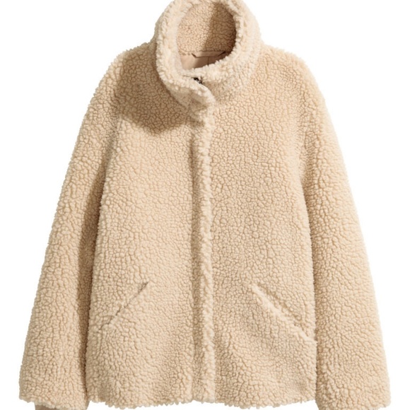 H&M Jackets & Blazers - TEDDY BEAR PILE COAT 🐻🐻🐻 -SIZE S